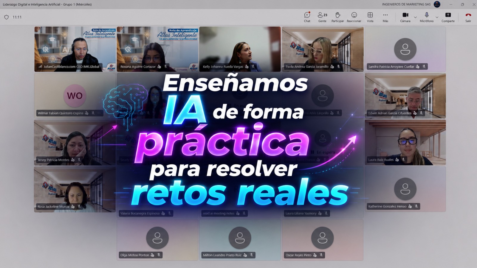 Enseñamos IA de forma práctica para resolver retos reales
