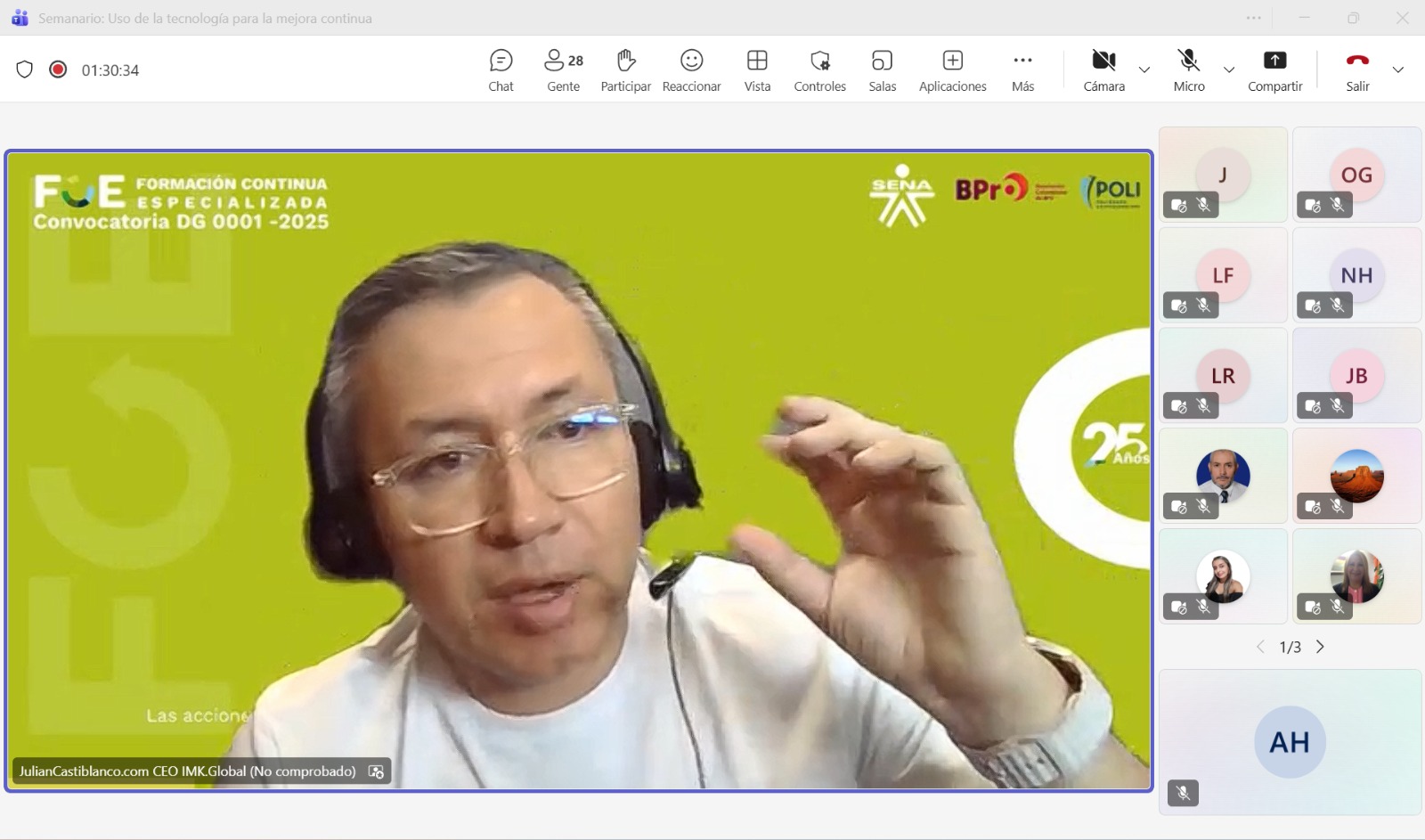 Clase de IA con Julián Castiblanco