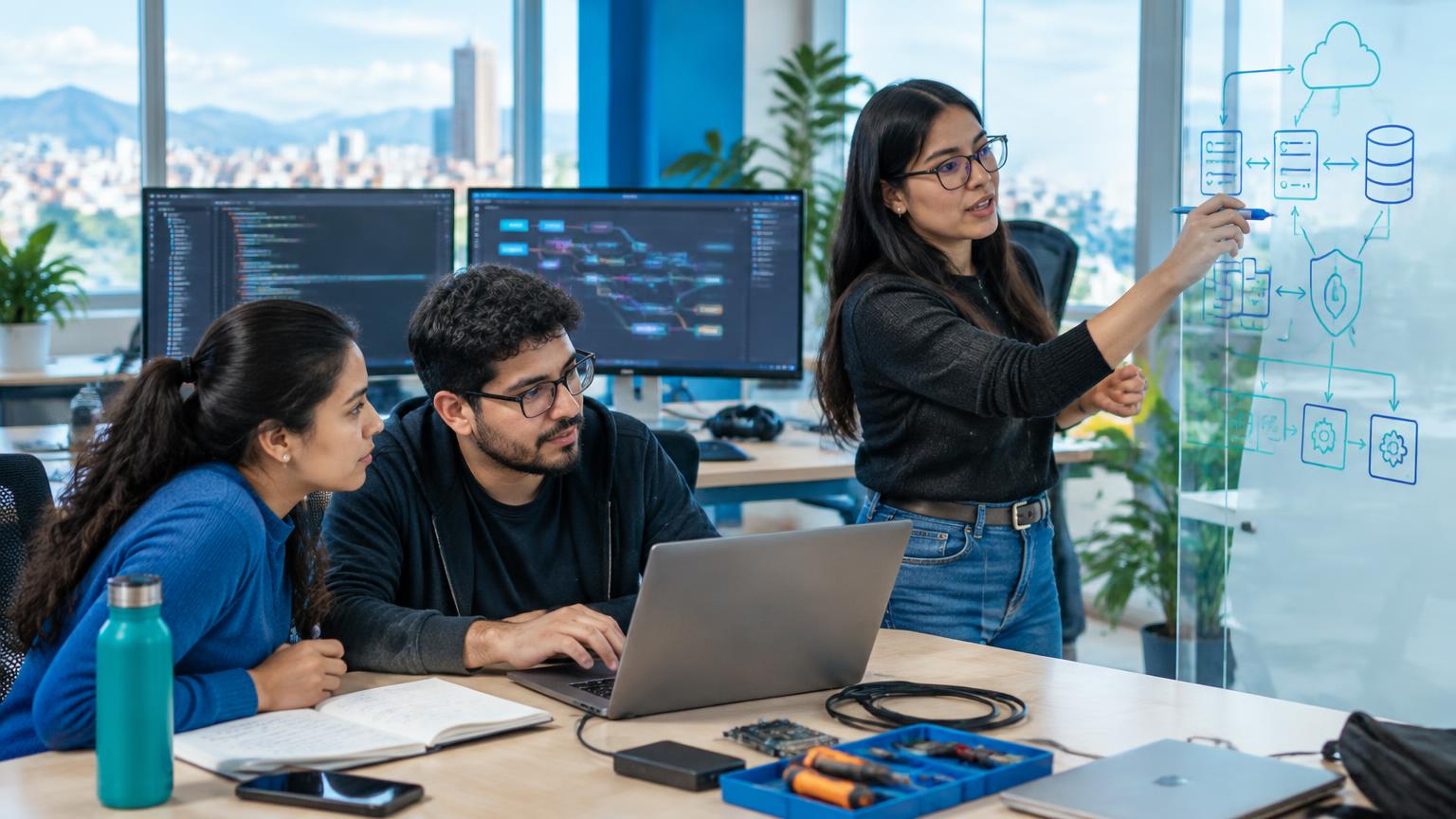Equipo de Tecnología practicando integraciones y arquitectura de agentes de IA.
