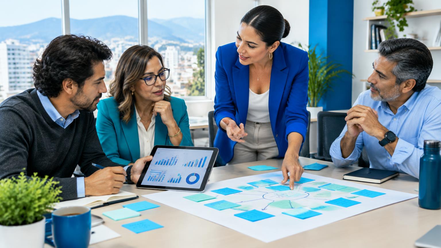 Líderes analizando información y priorizando oportunidades de IA para su equipo.