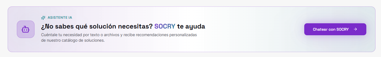 Cotiza nuestros servicios con SOCRY
